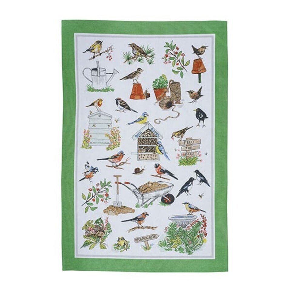 image 1 of Ulster Weavers Garden Birds Cotton Tea Towel