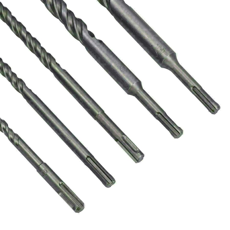 image 1 of 5pc SDS Masonry Metric Drills For Bricks Blocks Concrete 10 - 25mm 450mm Long