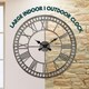 image 8 of Marco Paul 60cm Open Faced Roman Numerals Clock Silver