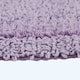 image 4 of Homescapes Luxury Reversible Round Bath Mat - Lilac Purple
