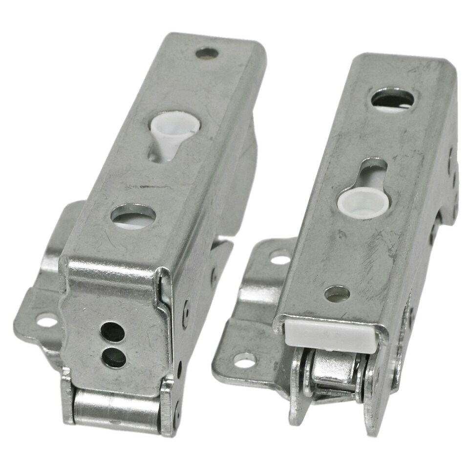 image 1 of SPARES2GO Integrated Hinges compatible with Hettich Fridge Freezer Door Hinge 3905 3362 3363 5.0 41,5 Silver