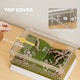image 6 of PawHut Reptile Terrarium,Vivarium with Top Sliding Door, 360 degree Acrylic Reptile Tank Breeding Box with Vents, for Snake, Frog, Spider, Gecko, Tarantula, Stick Insect, Praying Mantis | Clear