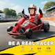 image 3 of HOMCOM 24V Electric Go Kart for Kids with Music, Horn Honking, Slow Start