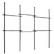 image 5 of House of Home Telescopic Clothes Rail Triple Wardrobe Hanging Rack Adjustable Storage Black | Black | Not provided