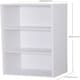 image 2 of 3 Cube Bookshelf White Wooden Storage Organiser Wooden Shelving Unit Open Bookcase Shelf