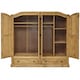 image 2 of Mercers Furniture Corona 4 Door 2 Drawer Wardrobe Large Robe Solid Wood Pine Wooden Bedroom with Mexican Styling