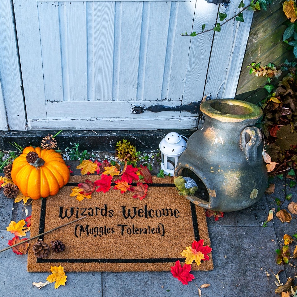 image 1 of Nicola Spring Halloween Coir Door Mat - 60 x 40cm - Wizards Welcome