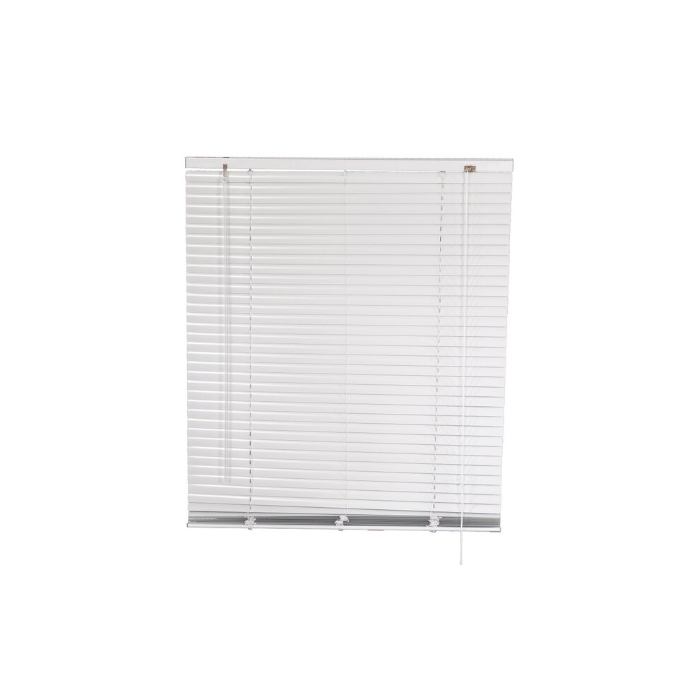 image 1 of 120 x 150cm PVC White Home Office Venetian Window Blinds with Fixings | White