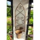 image 3 of Wall Mirror with Single Planter - Metal - L15 x W20 x H56 cm - Rusty