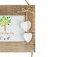 image 4 of Nicola Spring Rustic White Hearts Hanging 3 Photo Frame - 6 x 4" - Natural