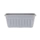 image 3 of Wham Vista 2 x 60cm Rectangular Plastic Garden Troughs | Grey | Upcycle Grey