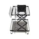 image 6 of Living and Home Foldable 2-Tier Dish Drying Rack with a Drip Tray | Black