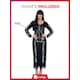 image 5 of Skeleton Tube Dress with Lace Detail Fancy Dress Costume Ladies Medium - UK 12-14