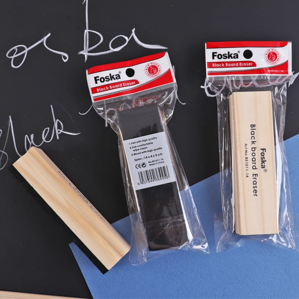 image 1 of Wooden Black Board Eraser