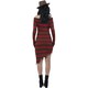image 3 of A Nightmare On Elm Street Womens/Ladies Freddy Krueger Costume Dress - Red/Black - 20 UK - 22 UK One Size