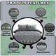 image 2 of Simple Reversible Geo Printed Duvet Cover Set Polycotton Beddings Grey | King