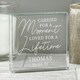 image 5 of Personalised Carried for a Moment Crystal Token Clear | One Size
