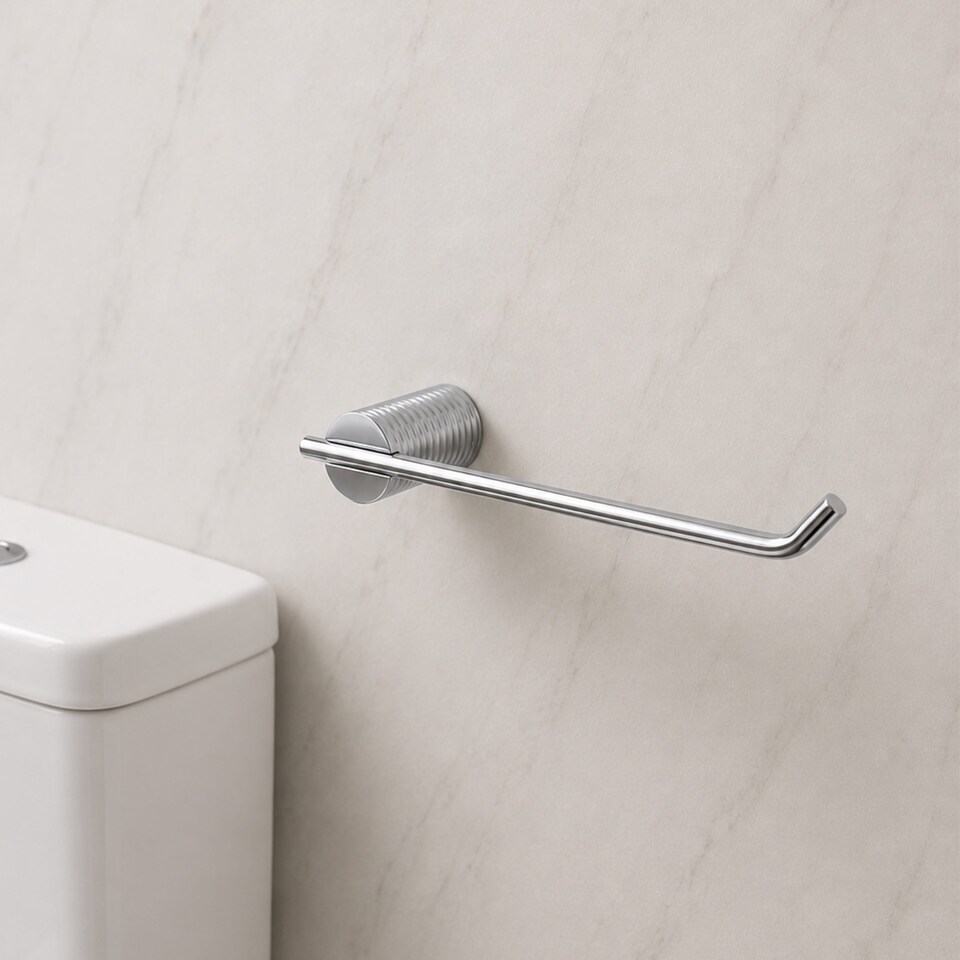 image 1 of Showerdrape Vitality Chrome Stainless Steel Wall Mounted 3 Piece Bathroom Accessory Set | Silver | 1