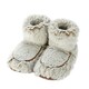 image 2 of Warmies Microwavable Boots One Size Marshmallow Beige Colour