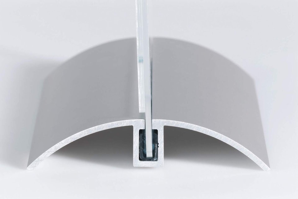 image 1 of Durable Acrylic Aluminium Display Stand Table Menu & Sign Holder | A4 | Clear