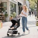 image 2 of AIYAPLAY Baby Pushchair, Foldable Toddler Stroller with Adjustable Backrest & Footrest, Canopy, Storage Basket, Compact with One Hand Baby Buggy, from Birth to 3 Years (15kg) | Grey