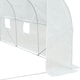 image 8 of Outsunny Walk-In Polytunnel Greenhouse w/ Roll Up Door Windows, 3.5x3x2 m White