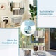 image 8 of COSTWAY 4-Tier Collapsible Laundry Rack Foldable Drying Rack Navy