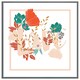 image 1 of Love & flowers (Picture Frame) Grey | XS