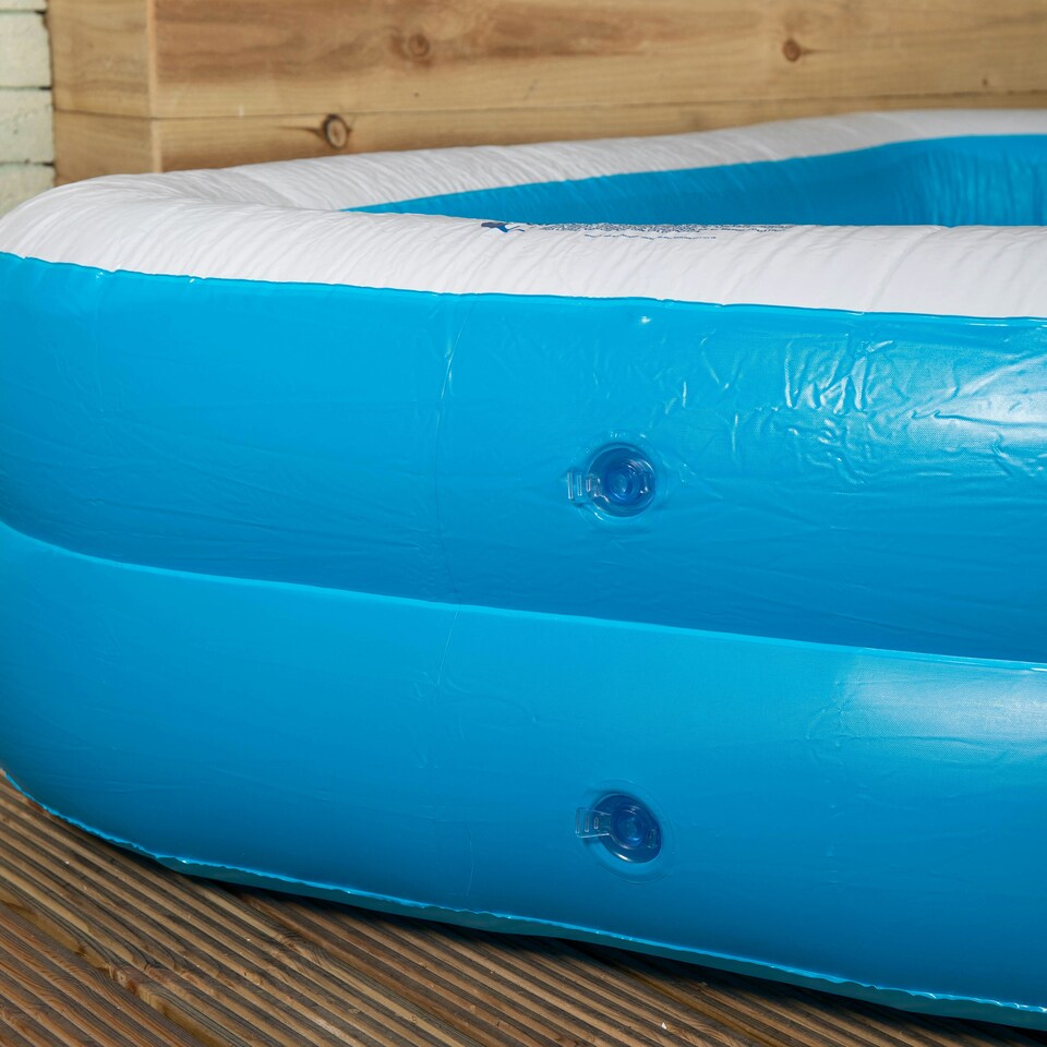 image 1 of 2m x 1.5m Jumbo Rectangular Inflatable Family Paddling Pool