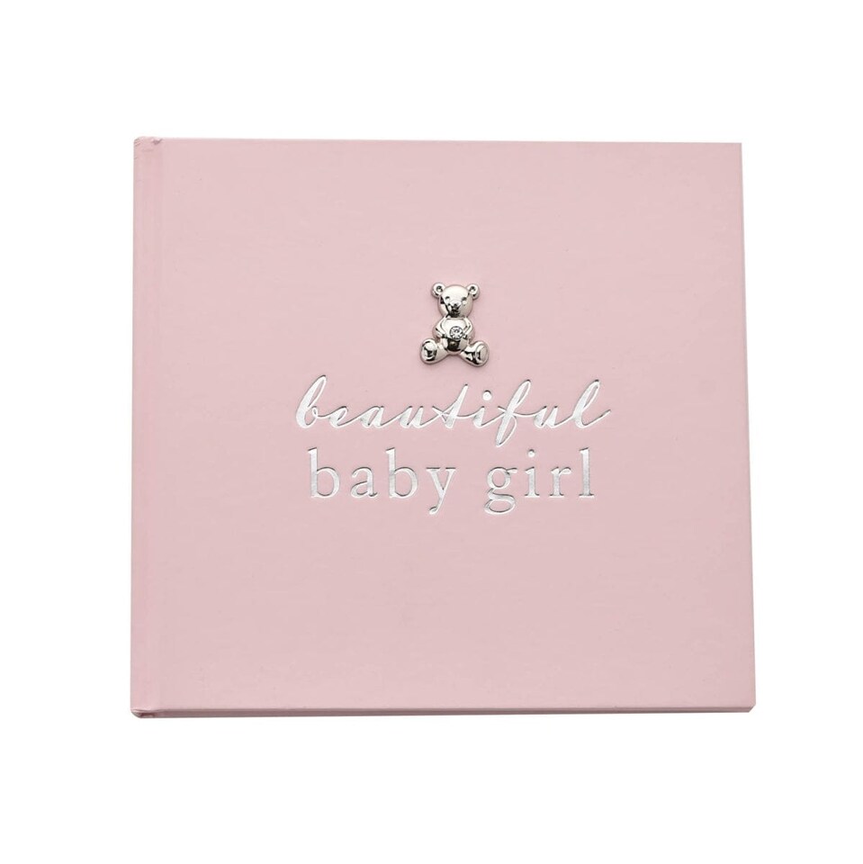 image 1 of Widdop Gifts Bambino Beautiful Baby Girl Teddy Bear Photo Album