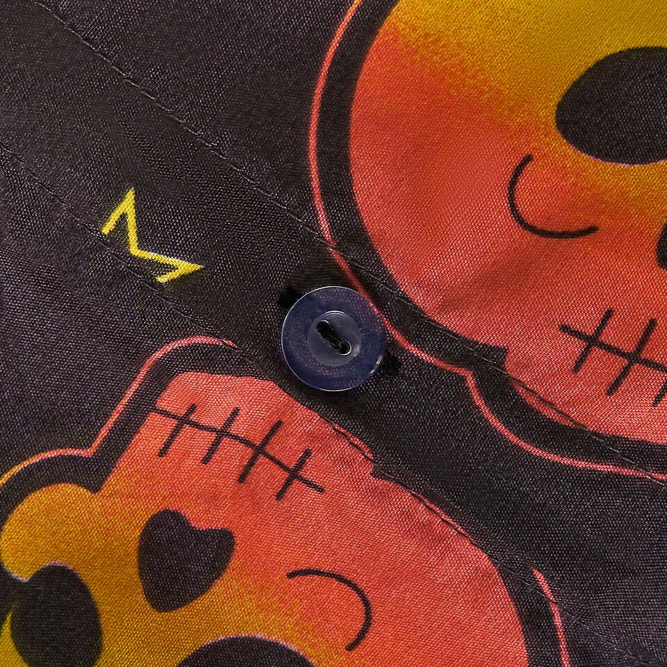 image 1 of OHS Halloween Pumpkin Ghost Ghouls Soft Plush Warm Duvet Cover and Pillowcase Bedding Set | Multi | Double