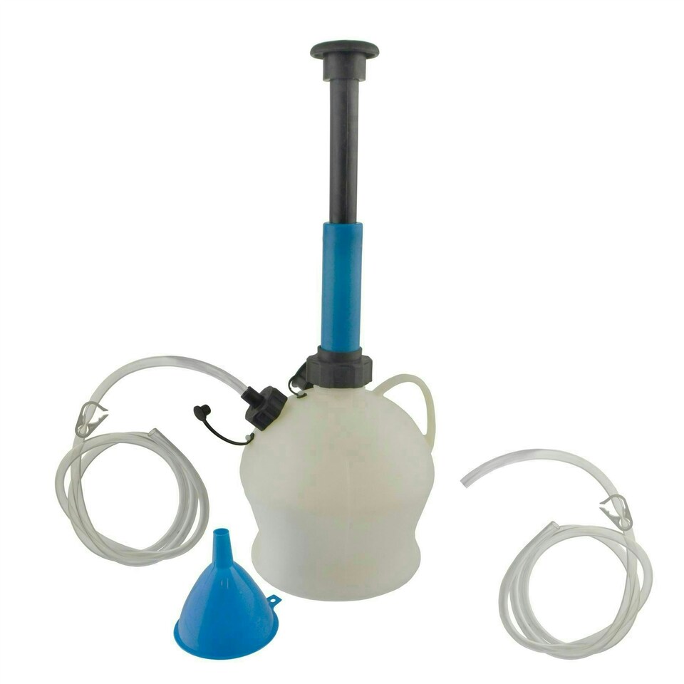 image 1 of Oil and Fluid extraction siphon pump and container 4 Litre Sil103