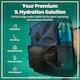image 2 of Leak Proof 1 Litre Water Bottle, BPA Free, 1000ml (32oz) | Blue | Aqua | 1L