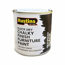 Rustins Quick Dry Chalky Finish Furniture Paint Beaumont Black 500ml