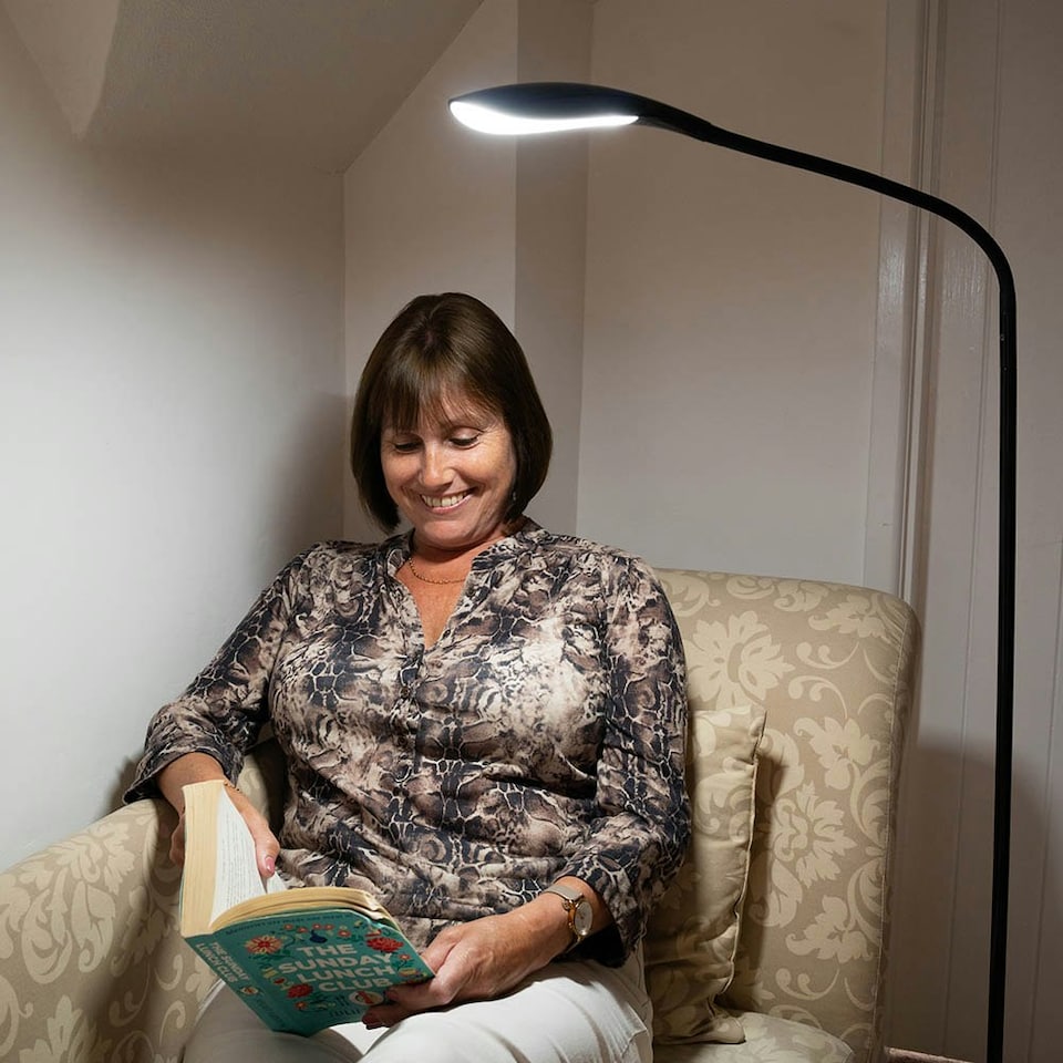image 1 of Lifemax Daylight LED Floor Light for Reading, Crafting & Hobby Work White