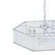 image 3 of Interiors by Premier 6 Light Hexagonal Chrome Pendant Light