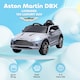 image 3 of AIYAPLAY 12V Kids Electric Car, Aston Martin DBX Licensed Kids Ride on Car with Remote Control, 4 Suspension Wheels, LED Lights, Music, Horn, Slow Start, for Ages 3-6 Years, Grey