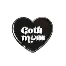 Goth Mum Pin Badge - Alloy N/A