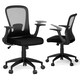 image 1 of COSTWAY Ergonomic Mesh Office Chair Height Adjustable Black Black