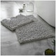image 4 of VELVETIO Loop Bath Set Anti Slip Water Absorbent Soft Bathroom Rugs Green | Dark Green