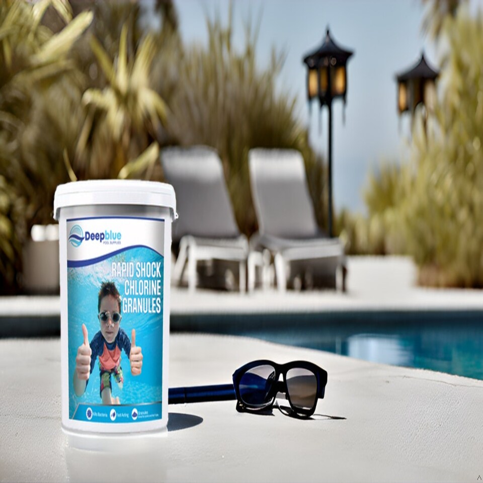 image 1 of 25Kg Deep Blue Pro Rapid Shock Chlorine Granules quick acting for hot tubs, spas and swimming pools