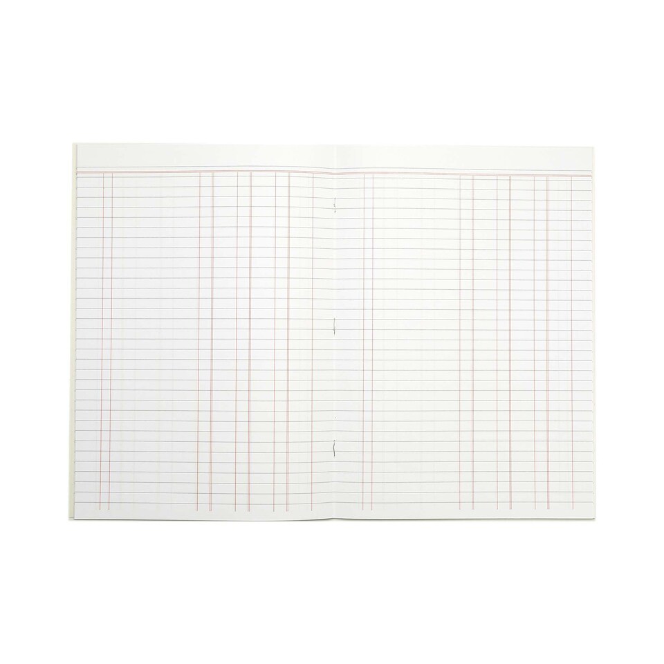 image 1 of Rhino A4 Exercise Book 32 Page Cash Ruling Bookkeeping Ledger Green 12 Pack