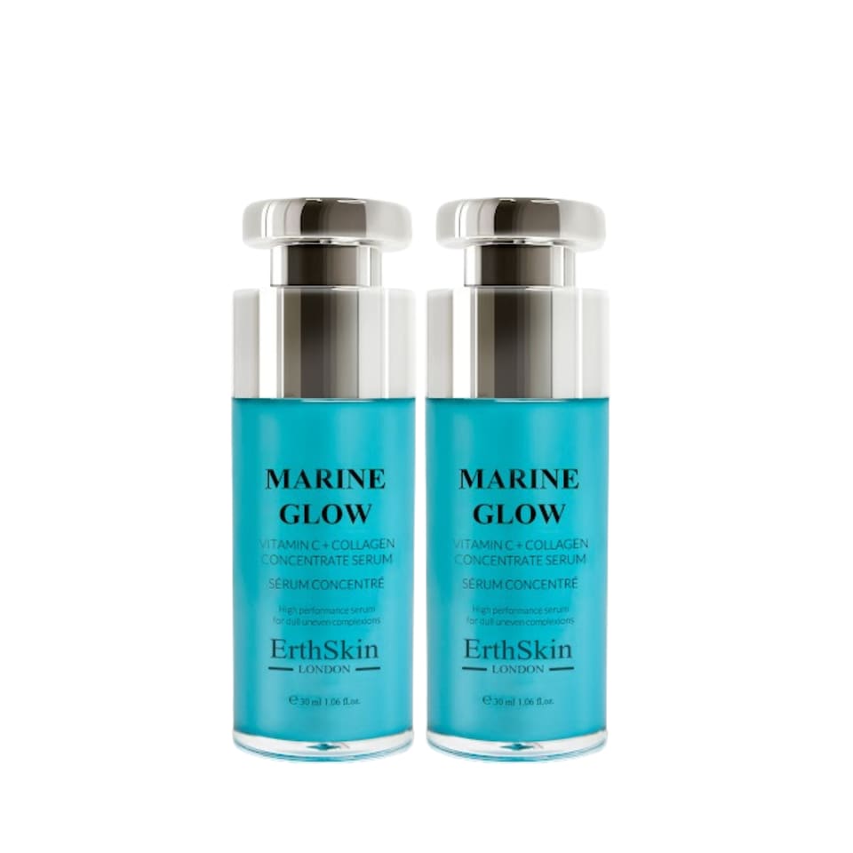 image 1 of 2X Erth Skin London Marine Glow Vitamin C + Collagen Concentrate Serum 30ml