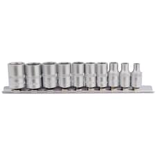 10Pc 1/4" Socket Set Rail - 16398