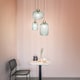 image 2 of Mint-3 Indoor Glass DomeCeiling Pendant Lamp 1 Light Green, E27