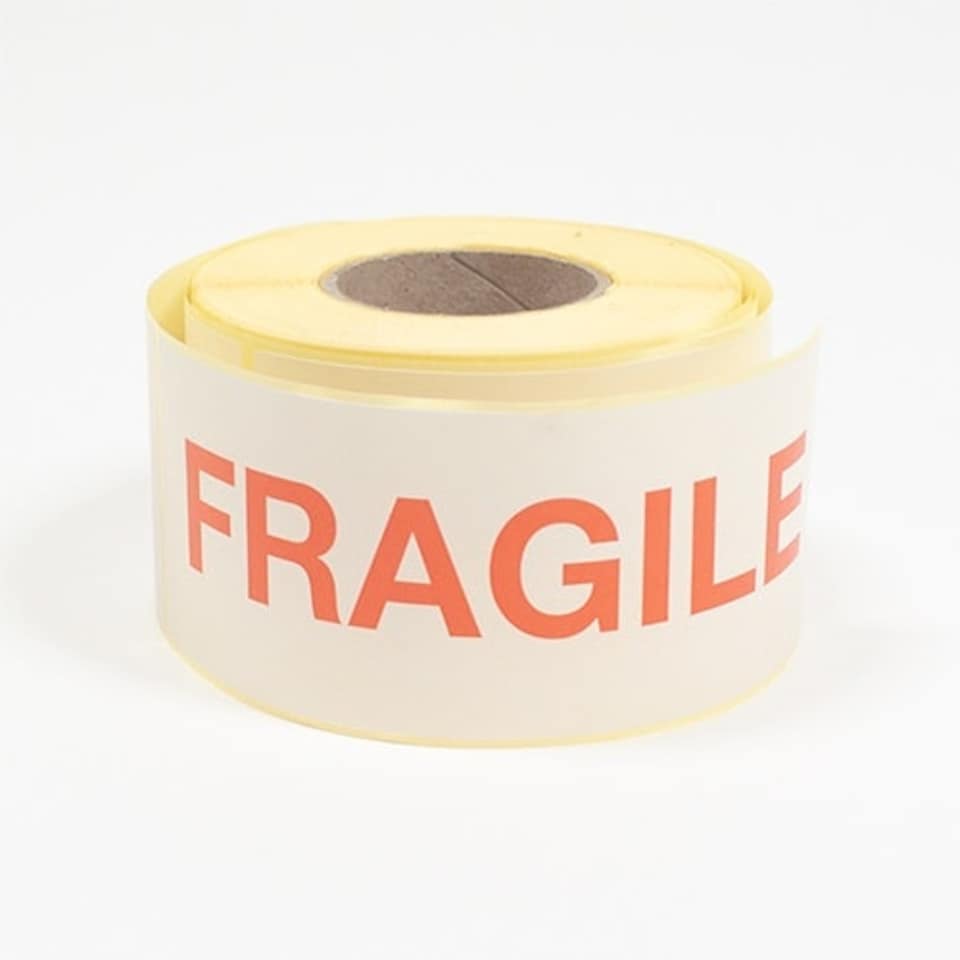 image 1 of Fragile Sticker Label Roll