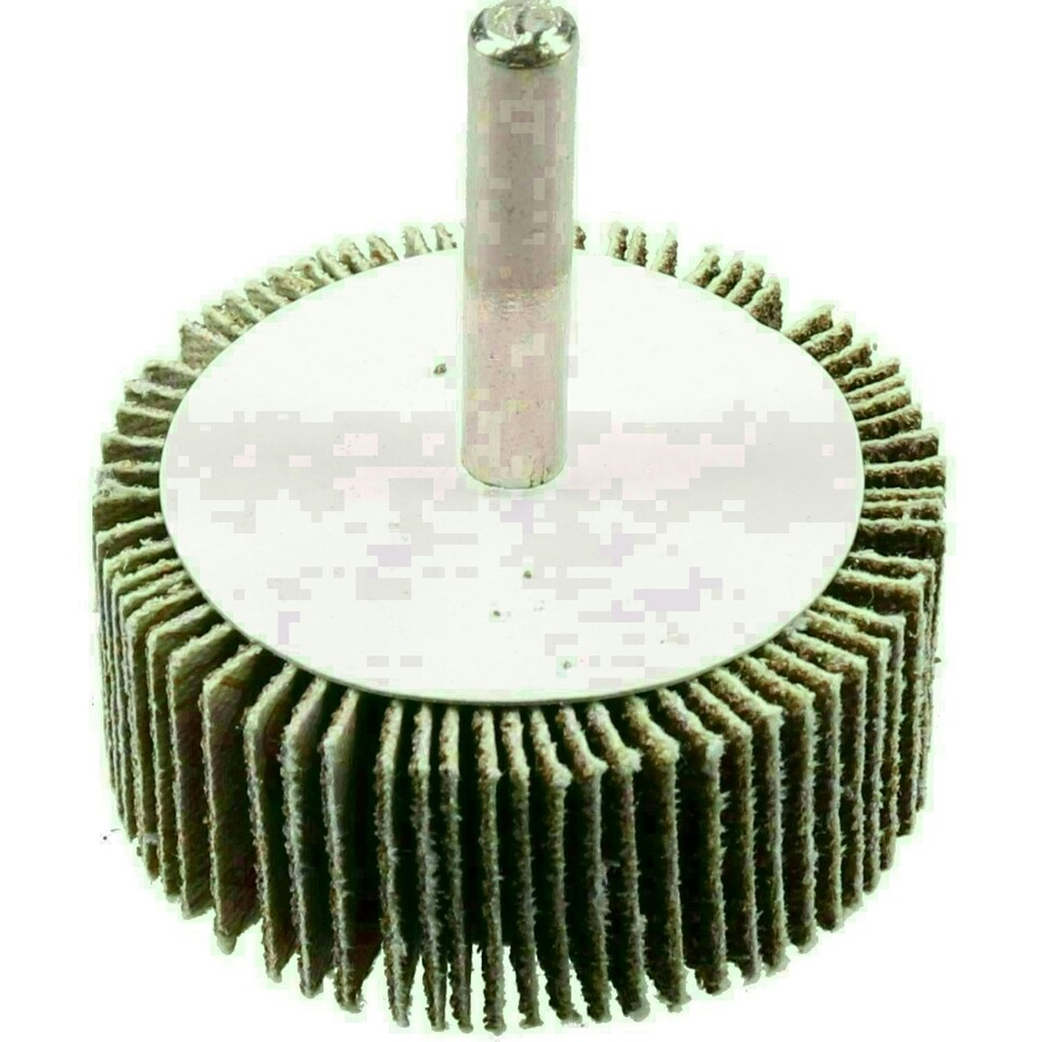 image 1 of 50mm 80 Grit Flap Wheel Disc Abrasive Sanding Pad Paint Rust Remover 6 Pack