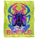image 1 of Blue Beetle Silhouette Blanket - Multicoloured - One Size