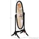 image 3 of Vida Designs Nishano Oval Cheval Mirror Freestanding Rotating Vanity Mirror, Black