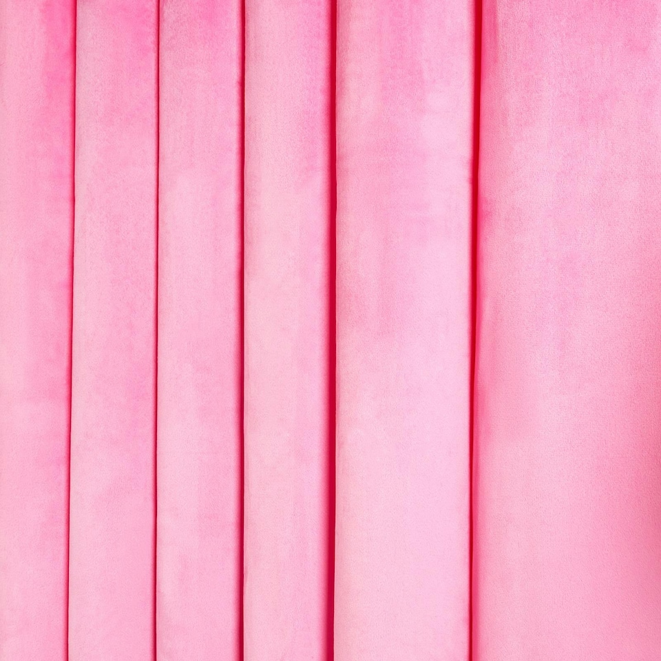 image 1 of OHS Piped Edge Velvet Light Reducing Insulated Panel Pair Eyelet Curtains, 90x90" | Multi | Pink/Red